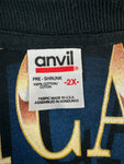 Vintage Anvil Shirt 90s "Chicago Route 66" Schwarz XXL