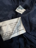80s Puma x Udo Jürgens 2in1 Lederjacke/-weste Nappa Dunkelblau (48) S-M