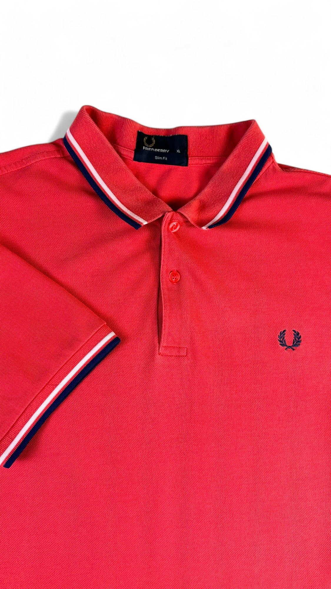 Fred Perry Poloshirt Basic Slim Fit Rot XL - RareRags