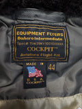 90s Cockpit USA G-1 Flight Jacket M-422A "The Nation Salutes You"-Edition Made In USA Khaki 44 L-XL