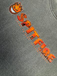 Vintage Spitfire Wheels Shirt 90s "Learn to burn" Faded Grau S-M