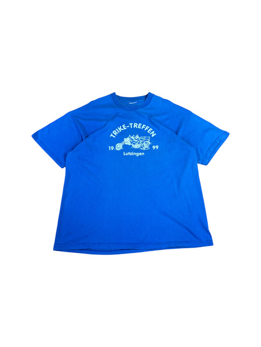 Vintage Shirt 1999 Trike-Treffen Lutzingen" Blau M-L