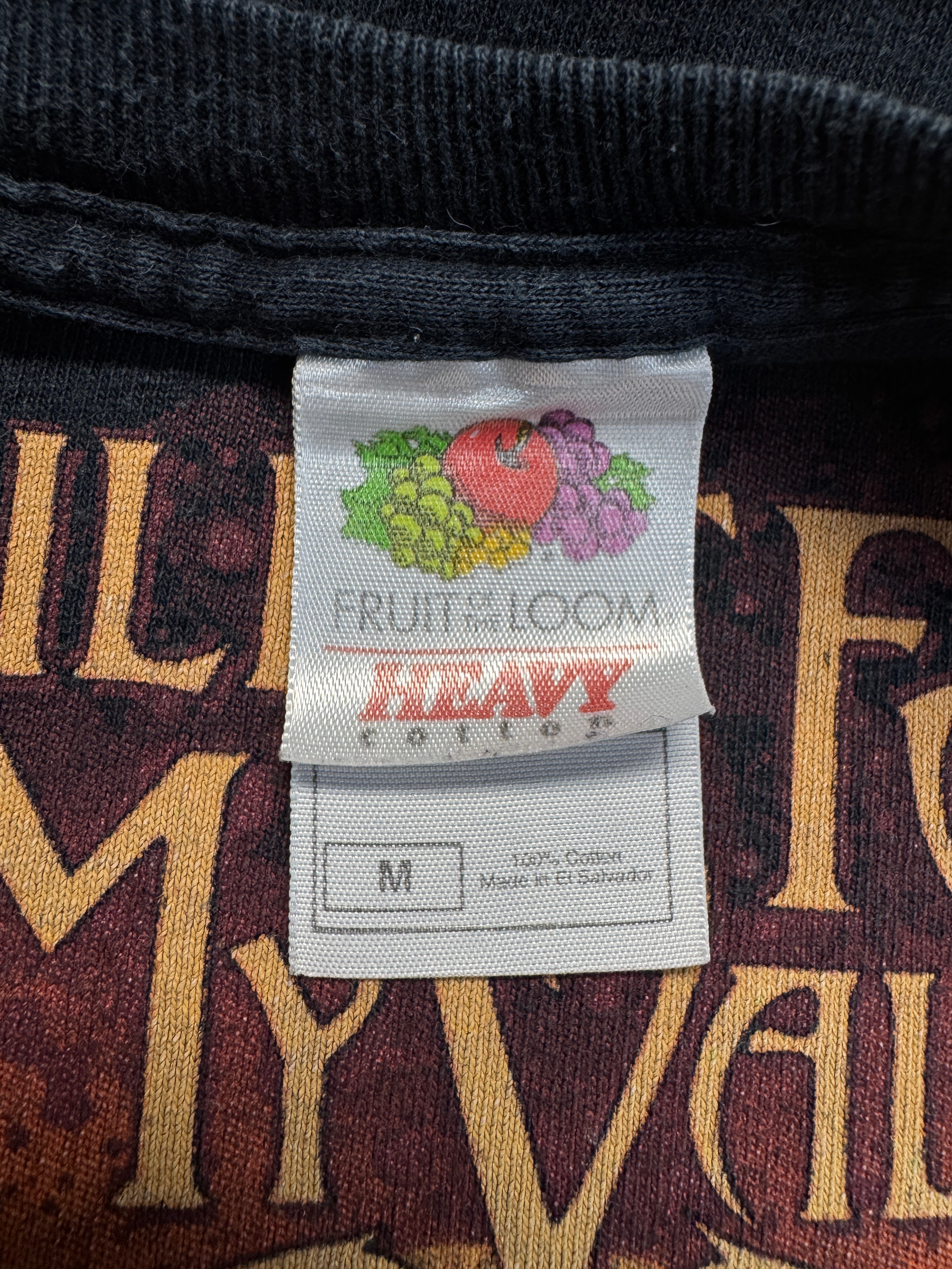 00s Fruit Of The Loom Tour Shirt Bullet Fot My Valentine Schwarz M