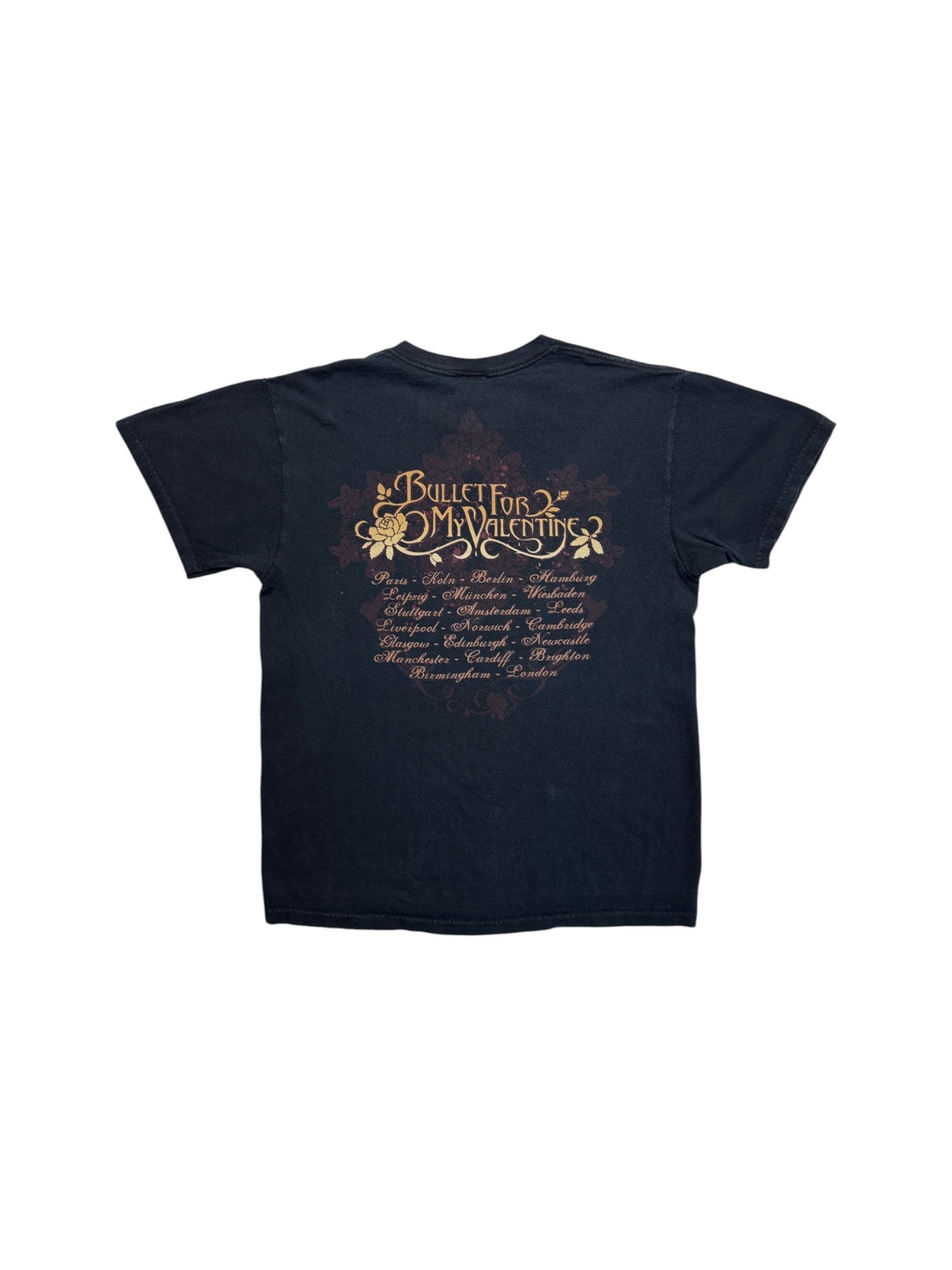 00s Fruit Of The Loom Tour Shirt Bullet Fot My Valentine Schwarz M