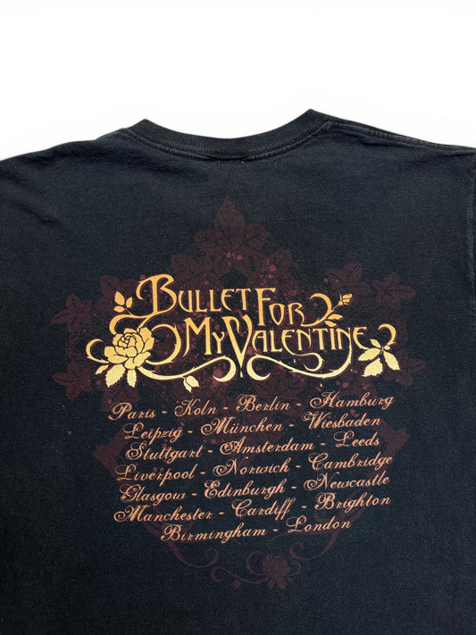 00s Fruit Of The Loom Tour Shirt Bullet Fot My Valentine Schwarz M