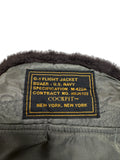 90s Cockpit USA G-1 Flight Jacket M-422A "The Nation Salutes You"-Edition Made In USA Khaki 44 L-XL