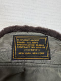 90s Cockpit USA G-1 Flight Jacket M-422A "The Nation Salutes You"-Edition Made In USA Khaki 44 L-XL