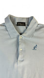Vintage Australian By L'Alpina Poloshirt 90s Basic Made In Italy Hellblau (48) M