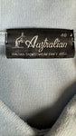 Vintage Australian By L'Alpina Poloshirt 90s Basic Made In Italy Hellblau (48) M