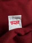 1995 Levis Lederjacke Red Lining Grau XL