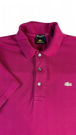 Vintage Lacoste Poloshirt 90s Limited Edition Gold Lila 4 M