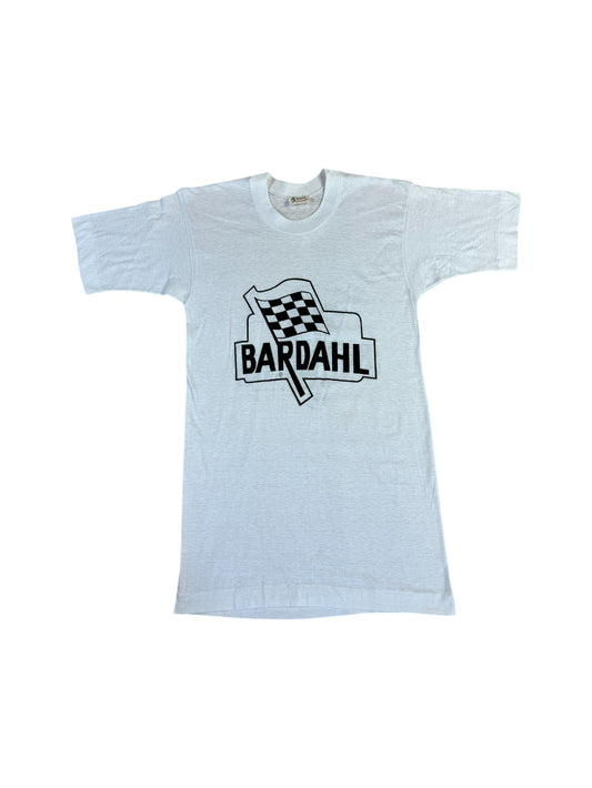 Vintage Brave Shirt 80s "Bardahl" Single Stitch Weiß S-M