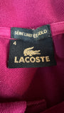 Vintage Lacoste Poloshirt 90s Limited Edition Gold Lila 4 M