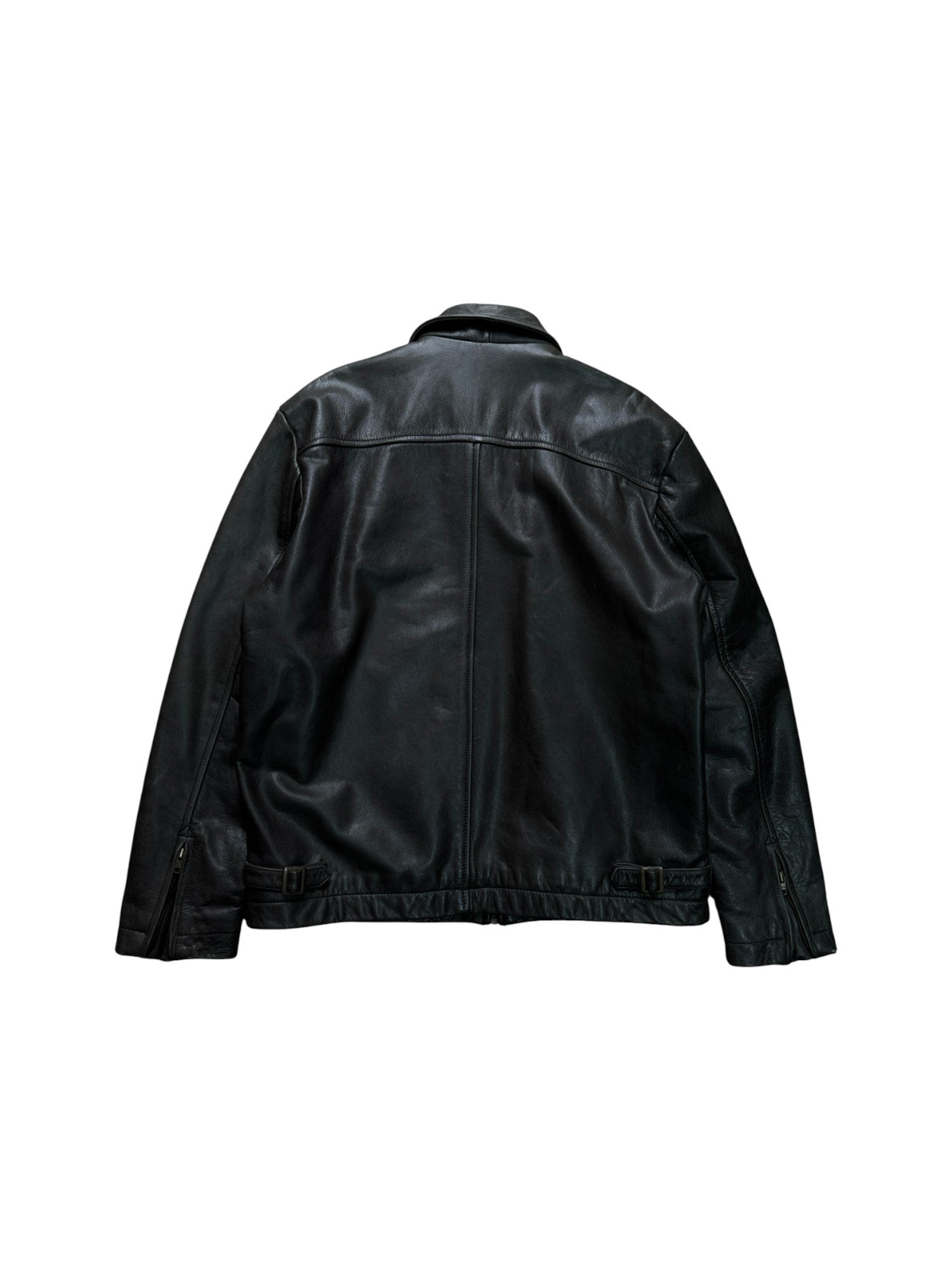 1995 Levis Lederjacke Red Lining Grau XL