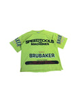 Vintage Brubaker Shirt 90s "Speedtools and machines" Gelb L