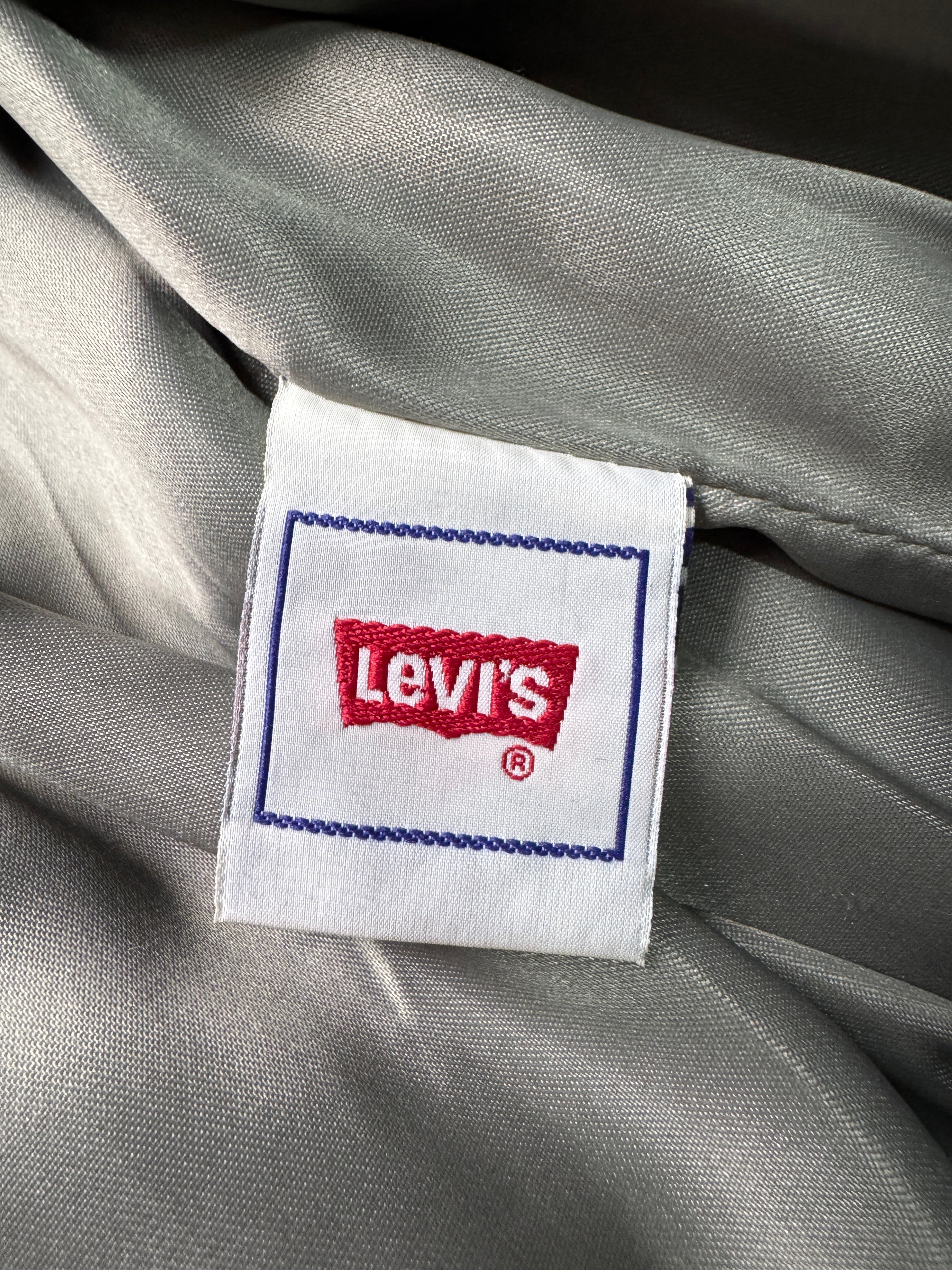 1997 Levis Lederjacke Schwarz XL