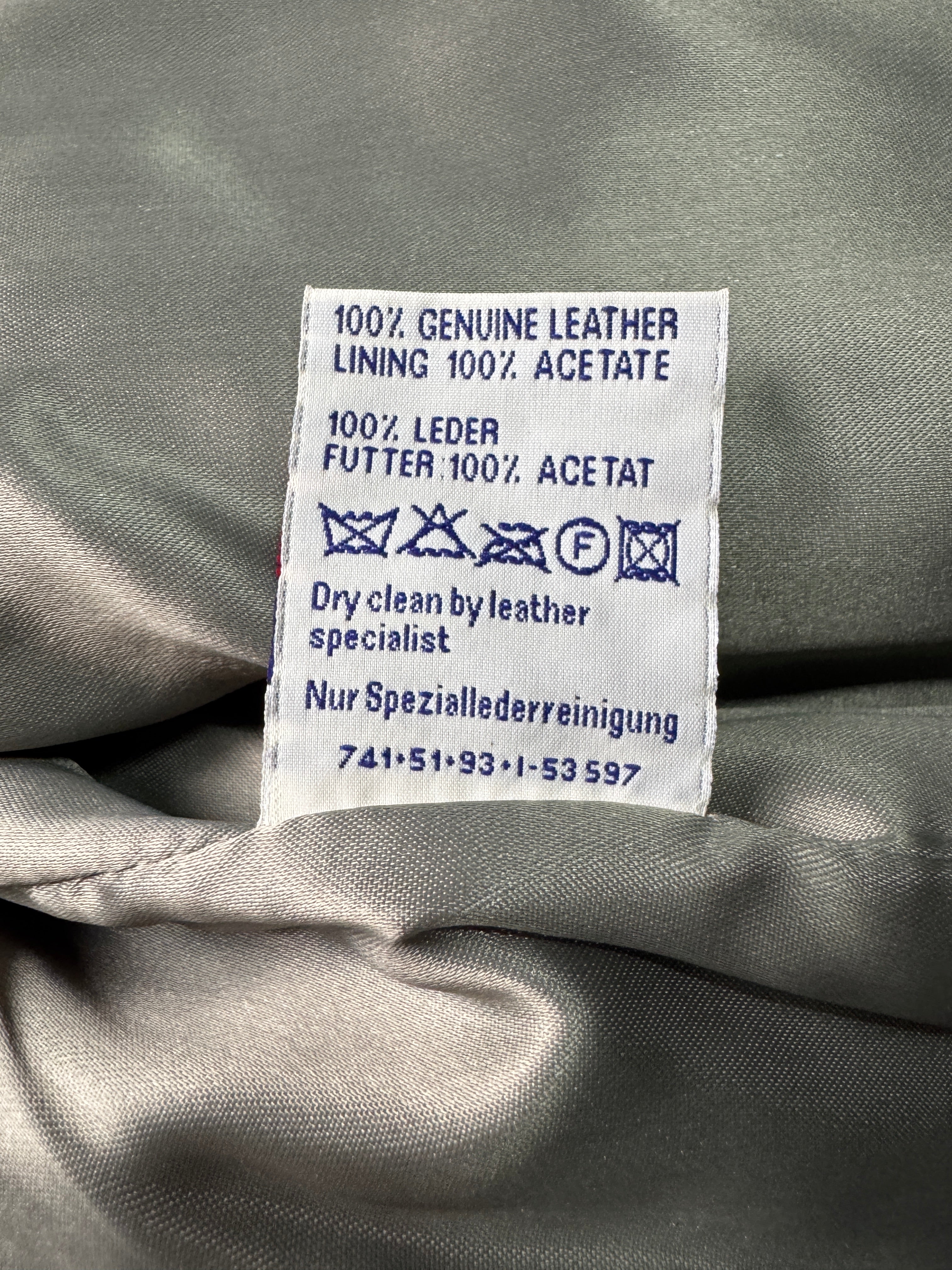 1997 Levis Lederjacke Schwarz XL