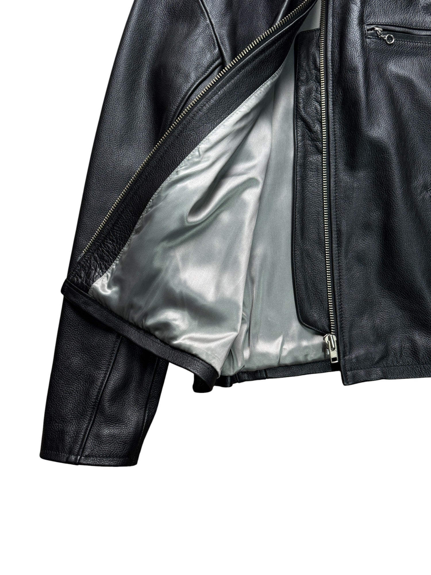 1997 Levis Lederjacke Schwarz XL