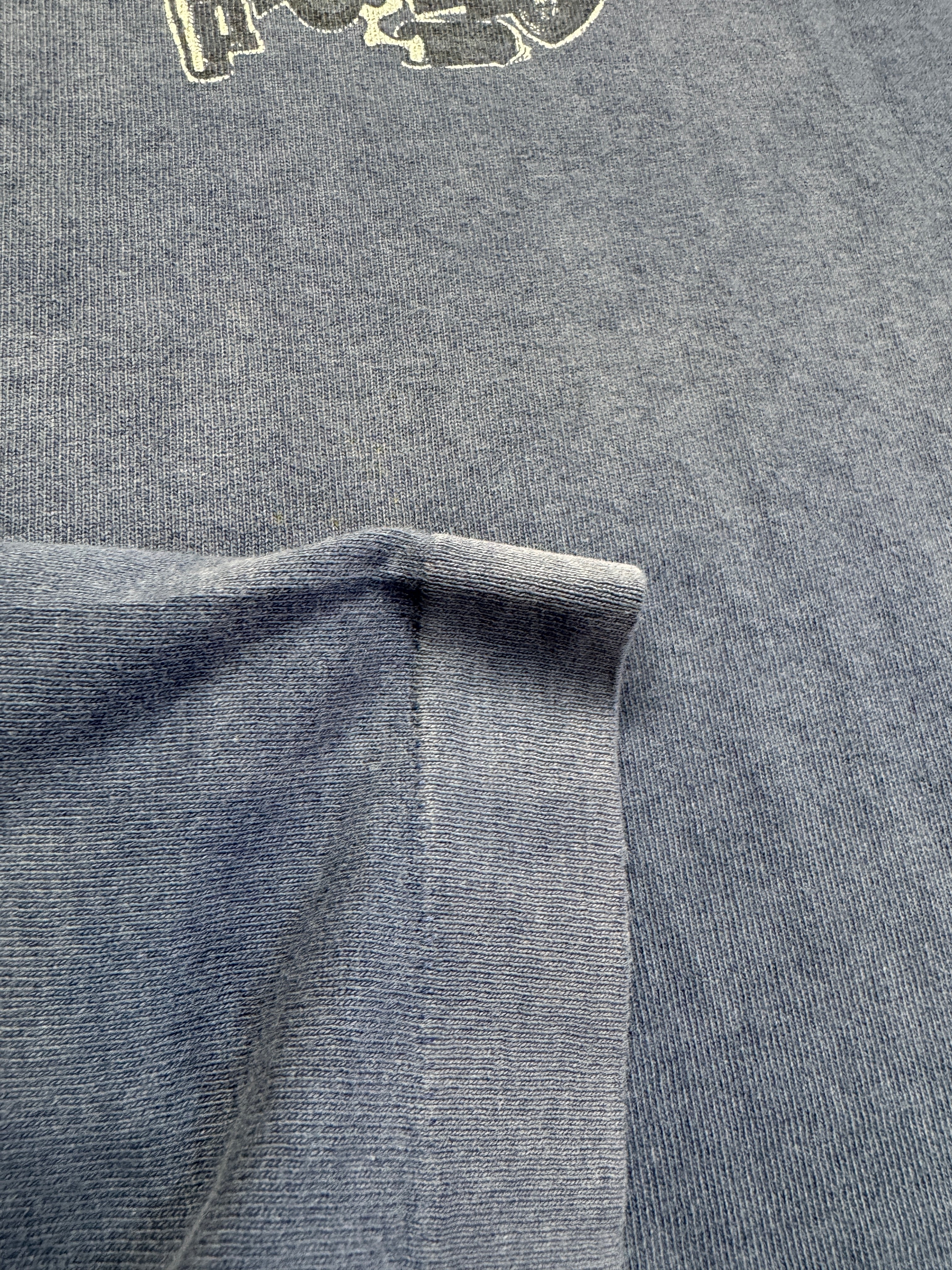 90s Overdose Shirt "Pump Junk" Faded Single Stitch Dunkelblau M-L