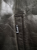 1996 Levis Lederjacke Red Lining Grau L