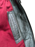 1996 Levis Lederjacke Red Lining Grau L