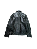 1996 Levis Lederjacke Red Lining Grau L