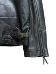 1996 Levis Lederjacke Red Lining Grau L