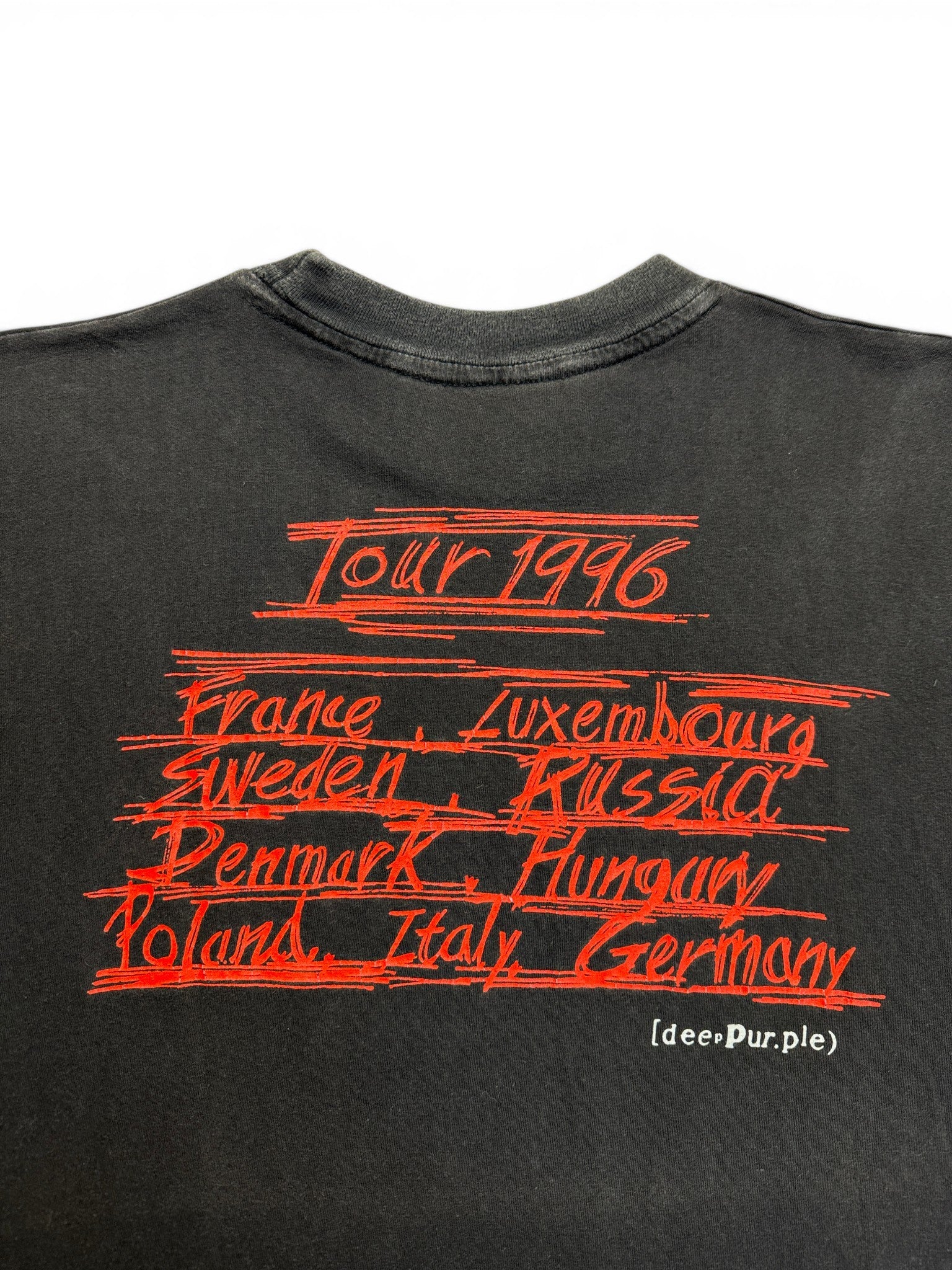 1996 Deep Purple Tour Shirt "Purpendicular" Schwarz L-XL