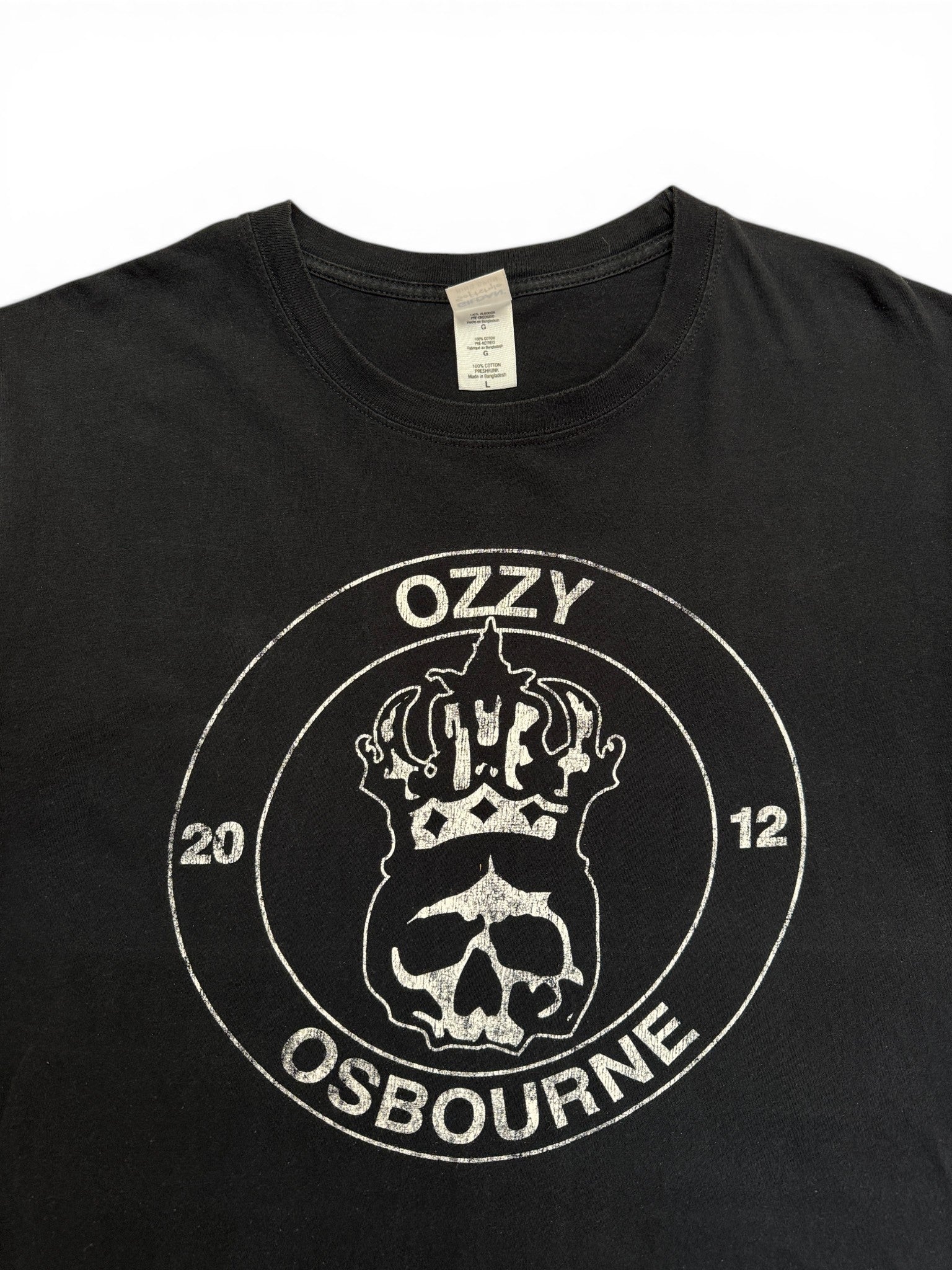 2012 Gildan Tour Shirt Ozzy Osbourne Schwarz L
