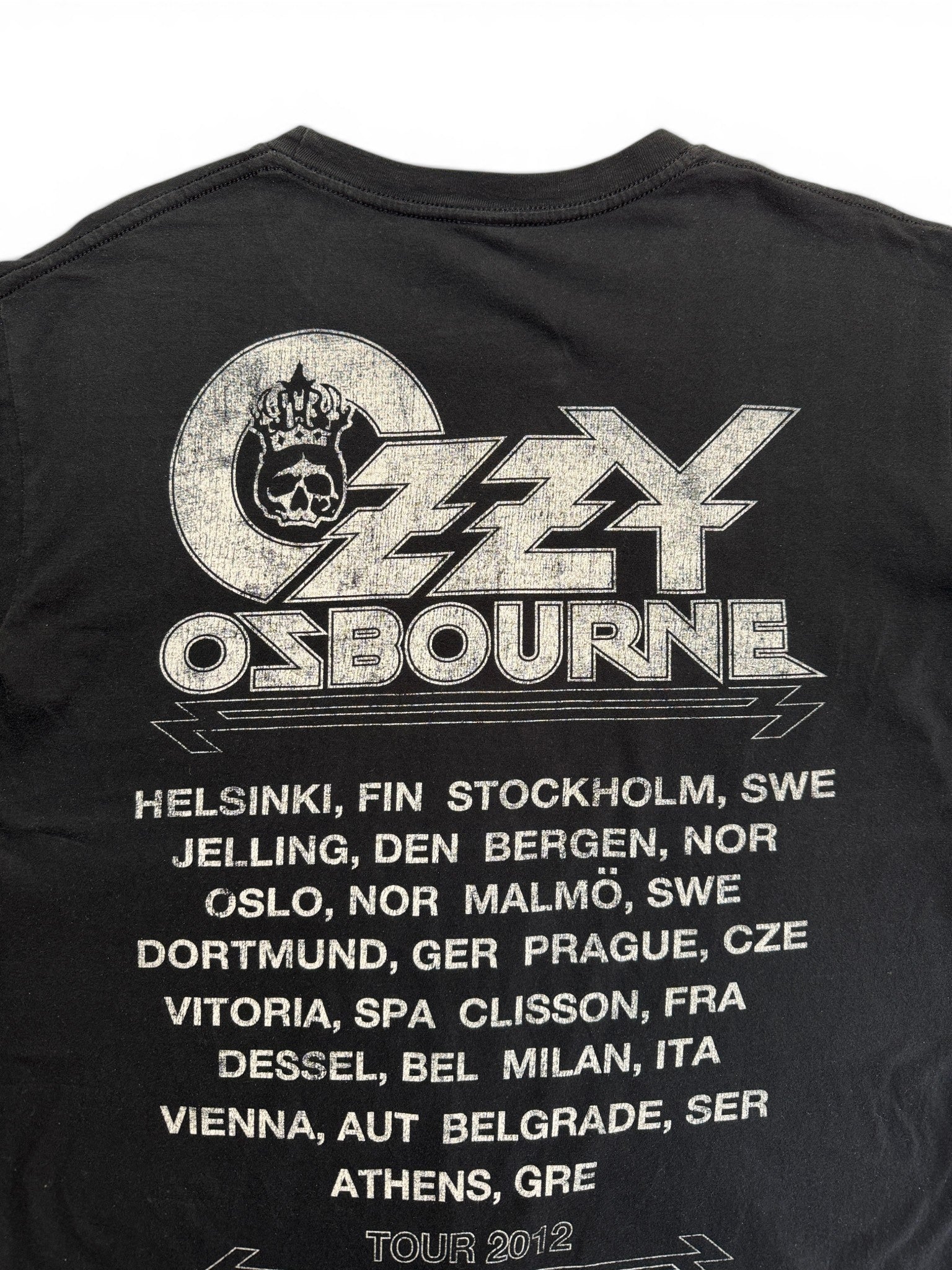 2012 Gildan Tour Shirt Ozzy Osbourne Schwarz L