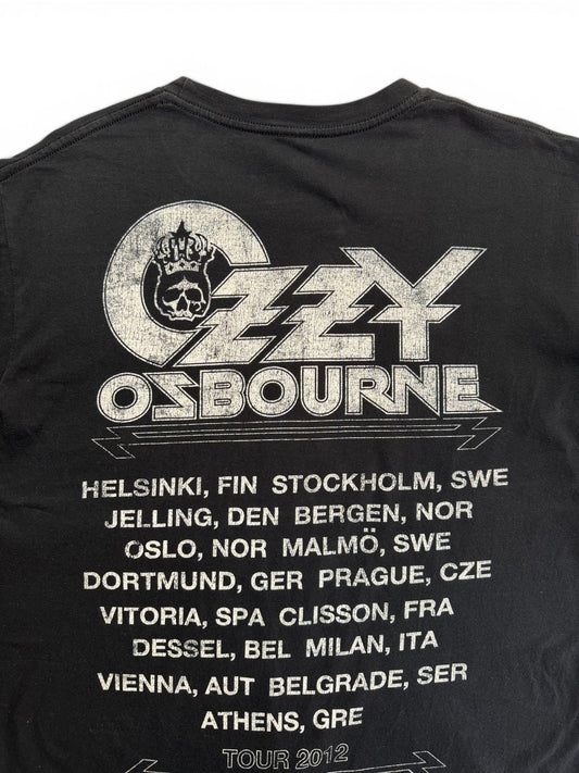2012 Gildan Tour Shirt Ozzy Osbourne Schwarz L