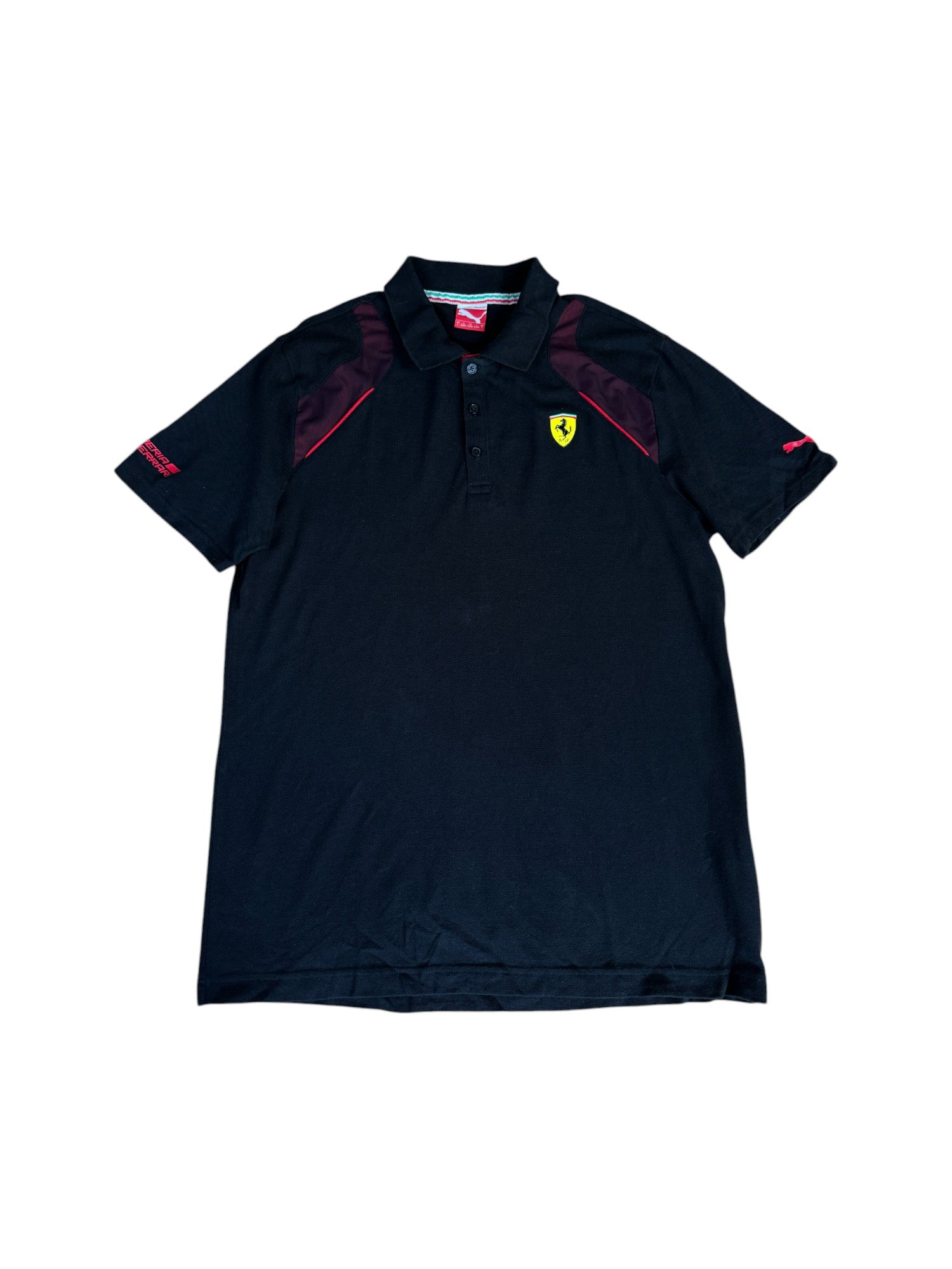 Puma Poloshirt 00s Ferrari Schwarz L - RareRags