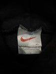 90s Nike Hoodie Center Swoosh Faded Made In USA Schwarz XL
