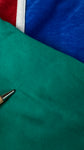 Vintage Adidas Sportjacke 80s Velours By Ventex Terinda Textile Fiber Made In France Grün Blau M