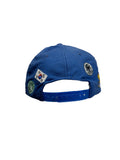 90s WM Cap Italien Mit Patches Blau