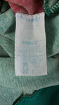 Vintage Adidas Sportjacke 80s Velours By Ventex Terinda Textile Fiber Made In France Grün Blau M