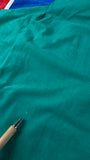 Vintage Adidas Sportjacke 80s Velours By Ventex Terinda Textile Fiber Made In France Grün Blau M