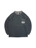 90s Nike Sweater Mit Stehkragen "Crosstraining" Made In Italy Dunkelgrau M