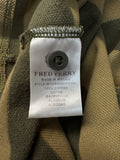 80s Fred Perry Sportswear Polo Shirt Gestreift Made In Macau Olivgrün Beige M