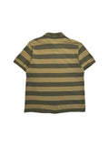 80s Fred Perry Sportswear Polo Shirt Gestreift Made In Macau Olivgrün Beige M