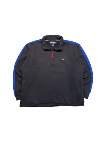 90s Polo Sport By Ralph Lauren Quarterzip Schwarz XL