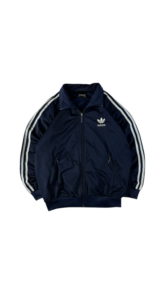 Vintage Adidas Sportjacke 90s Firebird Dunkelblau/Navy D4 S