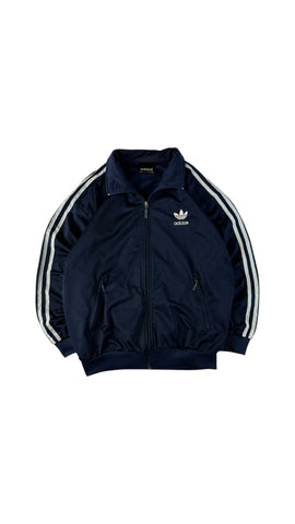 Vintage Adidas Sportjacke 90s Firebird Dunkelblau/Navy D4 S