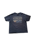 Hanes Shirt 2012 Harley Davidson "Fat&Happy- Siebla Malaga Spain" Schwarz XXL
