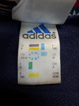 90s Adidas Sweater Doppelter Kragen Made In Singapore Blau D6 M