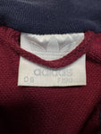 90s Adidas Full Zip Sweater Bordeaux Dunkelblau D9 XL-XXL