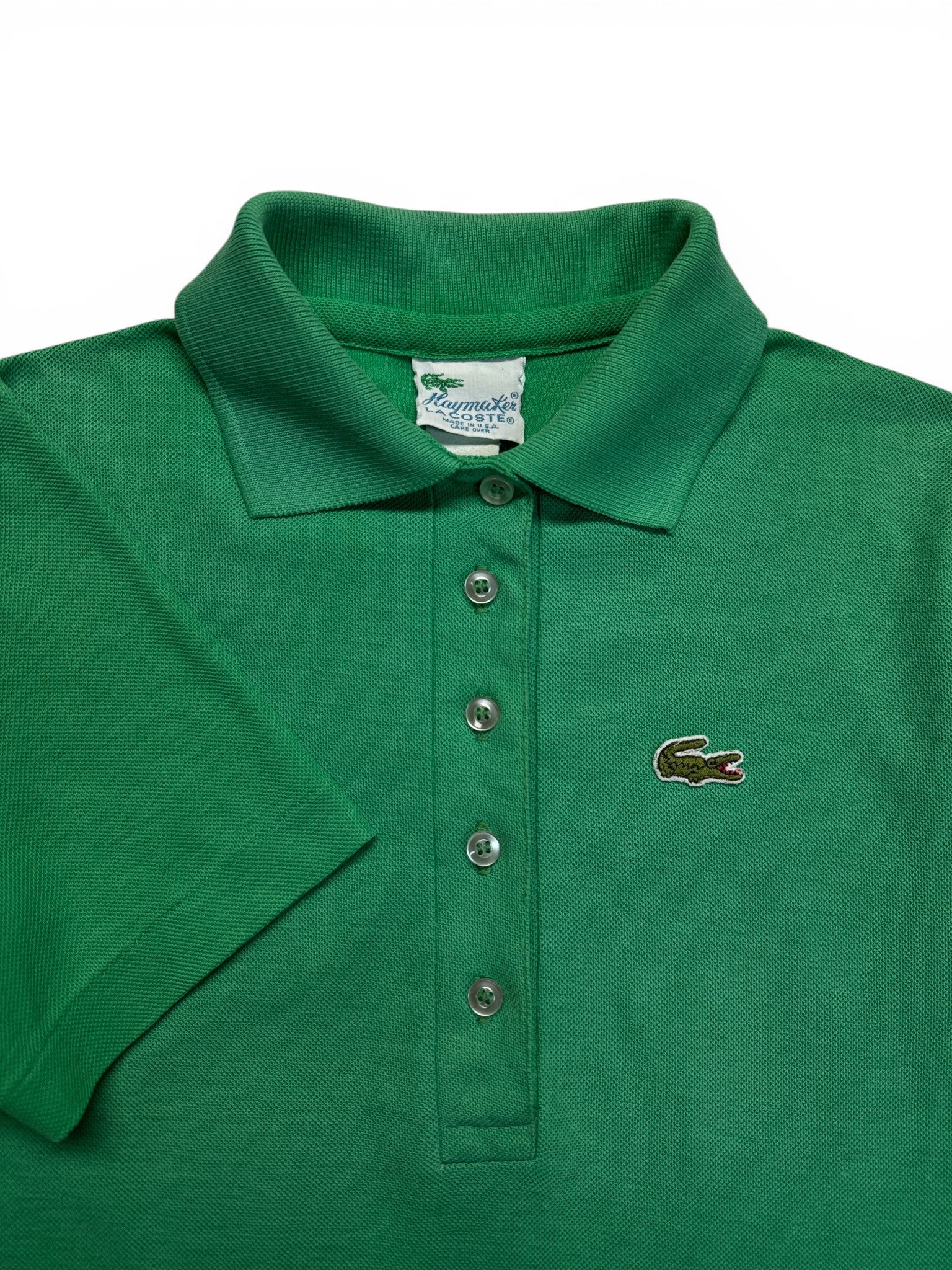 70s Lacoste Polo By Haymaker Made In USA Grün XS