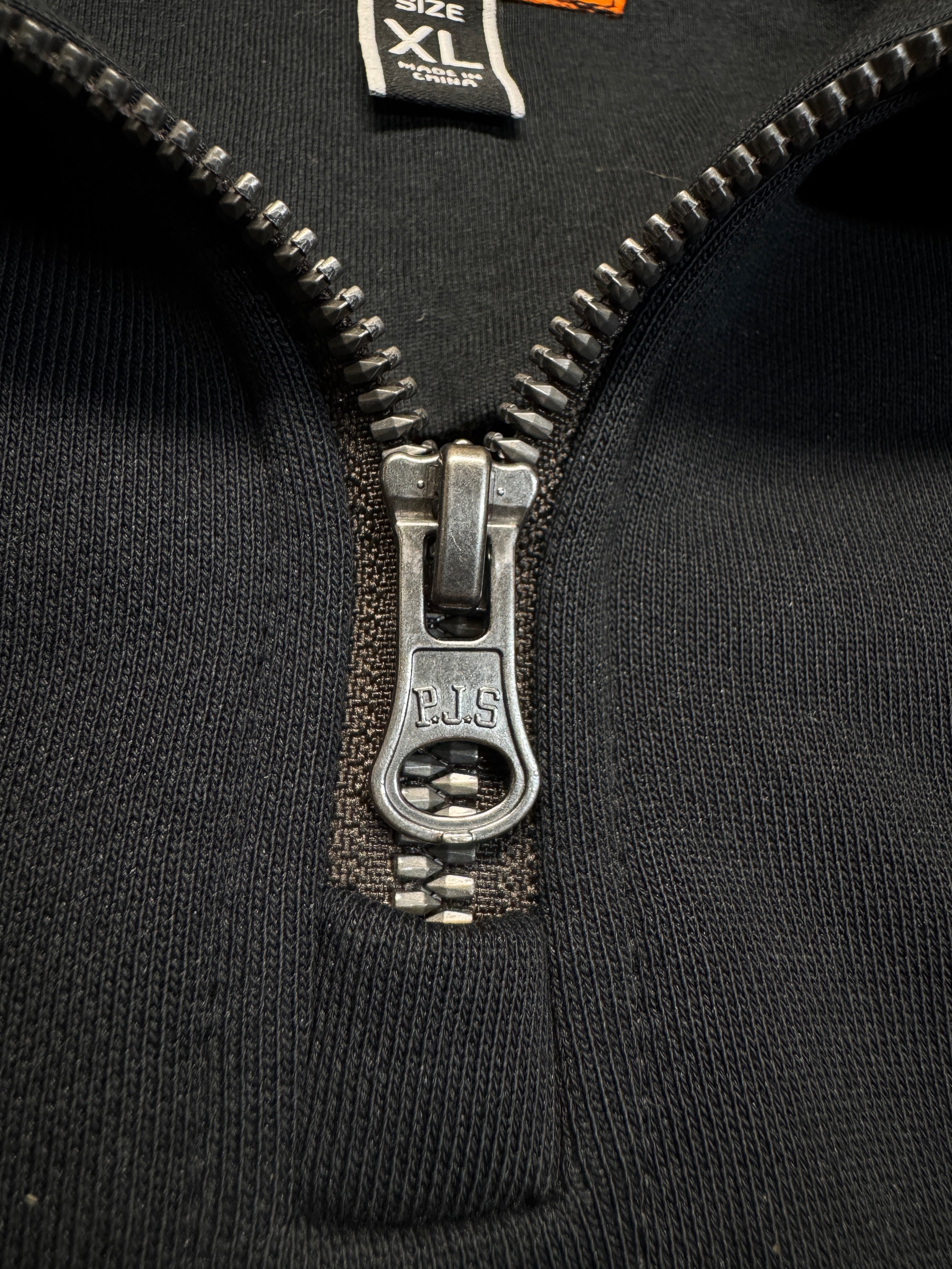 Parajumpers Sweater Quarterzip Cropped "Fleece" Schwarz XL