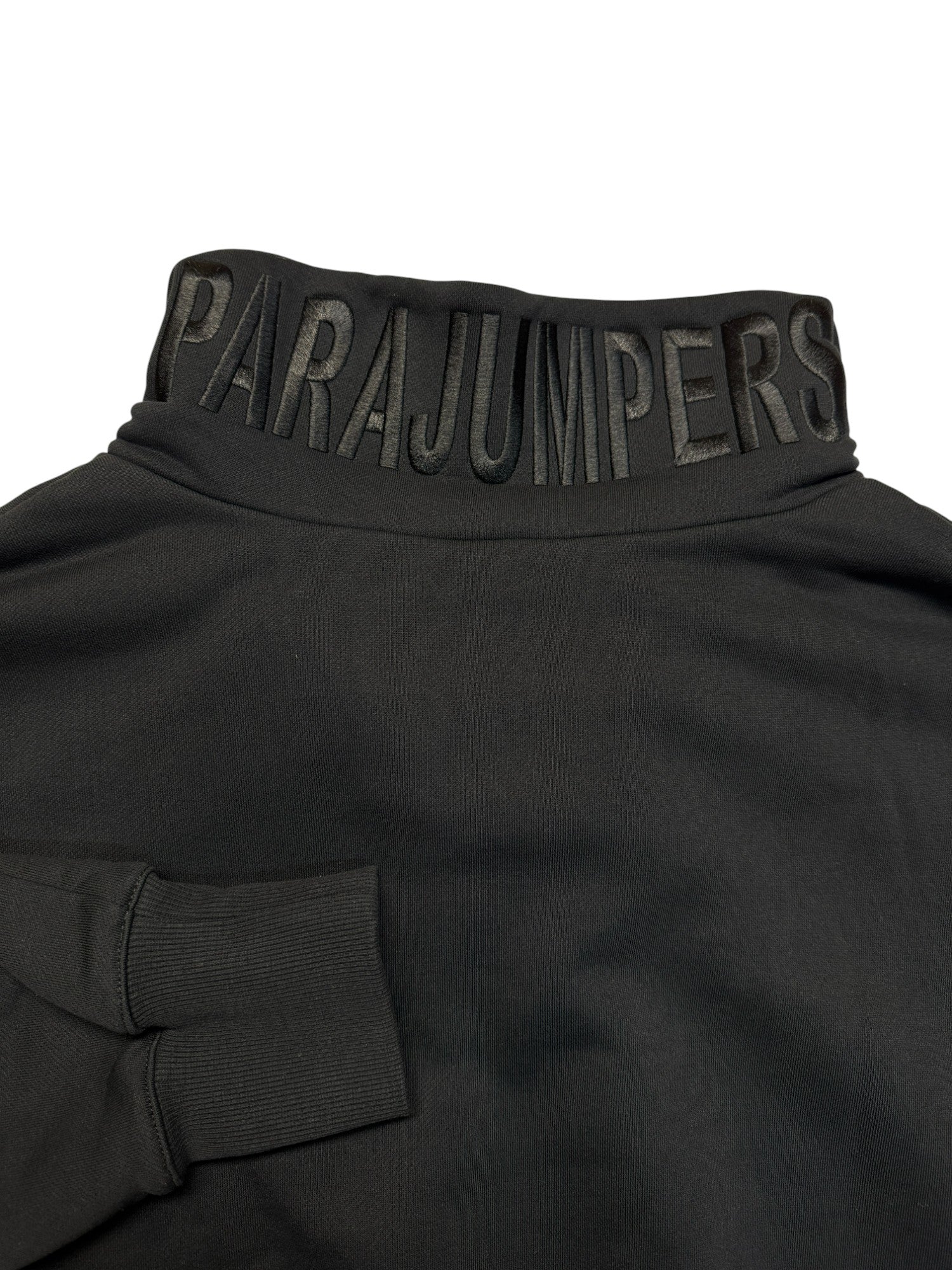 Parajumpers Sweater Quarterzip Cropped "Fleece" Schwarz XL
