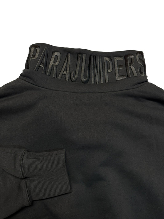 Parajumpers Sweater Quarterzip Cropped "Fleece" Schwarz XL